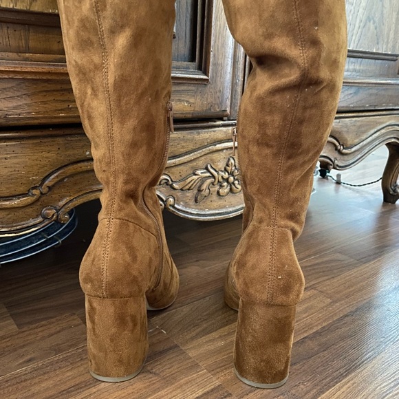 Steve Madden over the knee suede boots - Picture 2 of 5